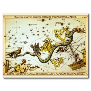 Constellation Vintage Star Map