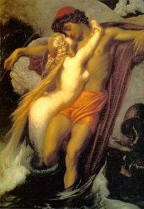 The Fisherman and The Siren. Frederick Lord Leighton (345x500) (2)